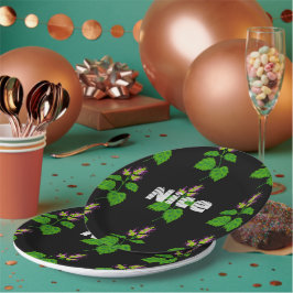 Snygg text Namn med den vackra Grönten löv