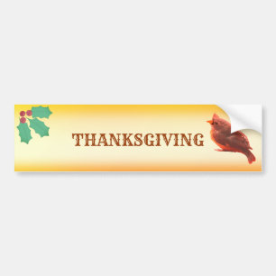 Snygg Thanksgiving Bird Bildekal