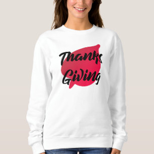 Snygg Thanksgiving Typografi på Löv Hoodie T Shirt