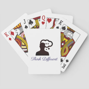 Snygg Think Different-citat Premium Poker-kort Casinokort
