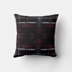 Snygg Thrashed Gothic Grungy Grunge Plaid Mönster Kudde