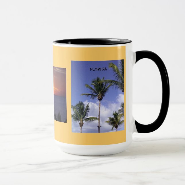 Snygg Three Image Florida Gift Mugg (Höger)