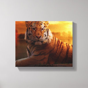 Snygg tiger canvastryck
