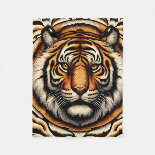 Snygg tiger fleecefilt