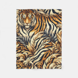 Snygg tiger fleecefilt