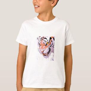 Snygg Tiger Pojke Grafik T-Shirt