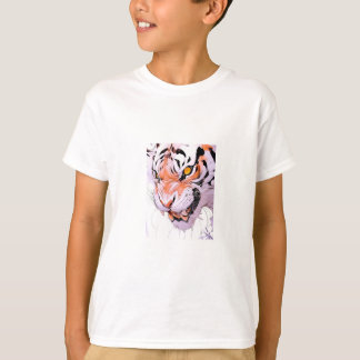Snygg Tiger Pojke Grafik T-Shirt