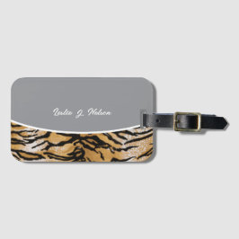 Snygg Tigerprint Leopard Bagagebricka