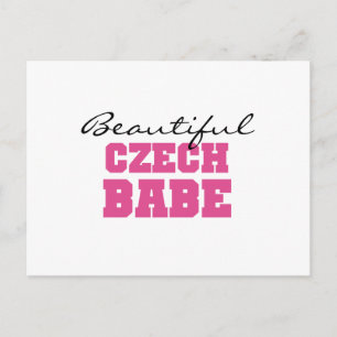 Snygg tjeckisk Babe Vykort