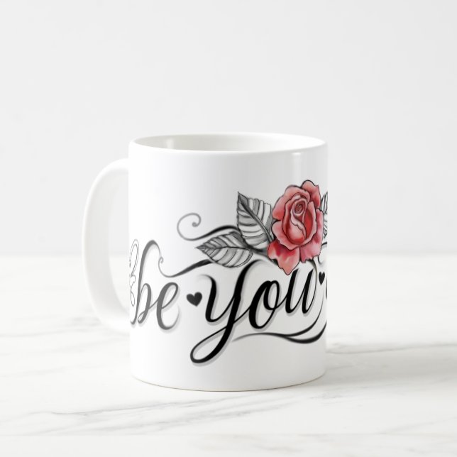 Snygg tjej kaffemugg (Framsida vänster)