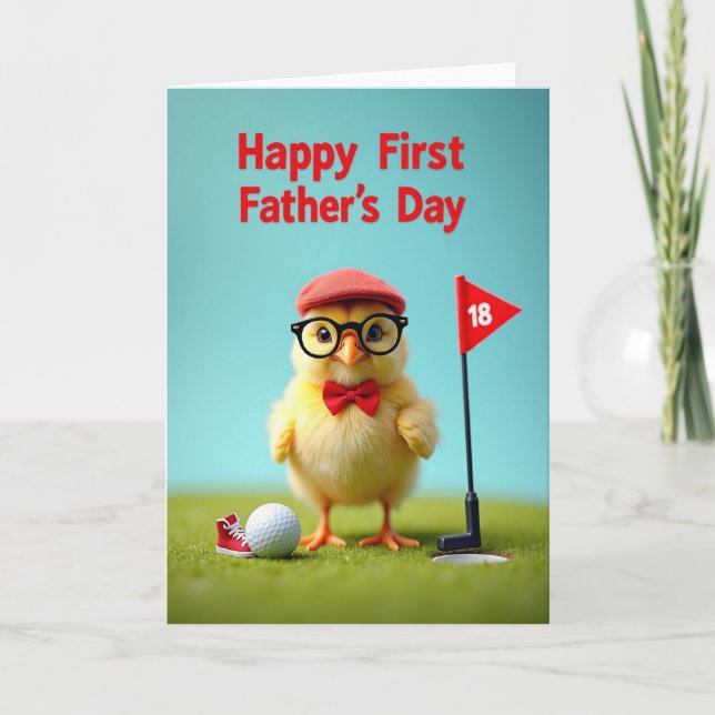 Snygg tjej till pappas dag-kort kort (Framsida)