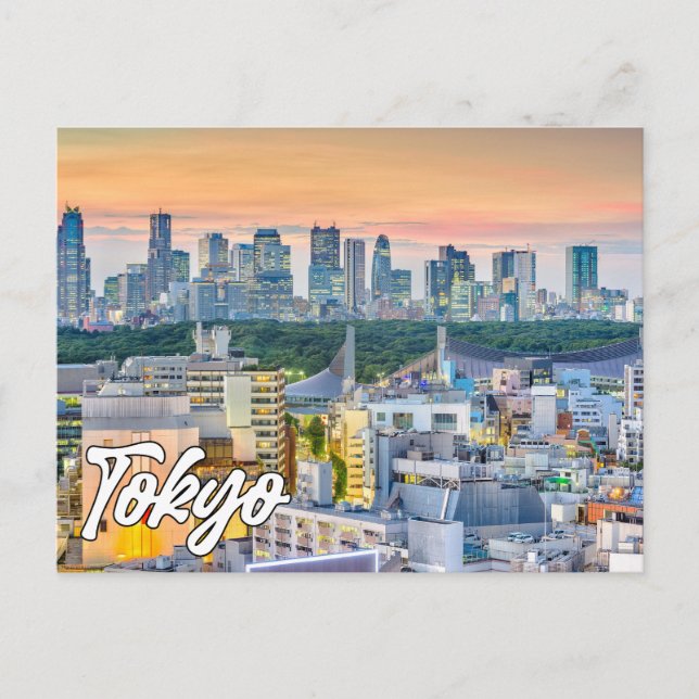 Snygg Tokyo, Japan Vykort (Framsida)