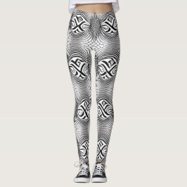 Snygg traditionell Abstrakt Art Leggings