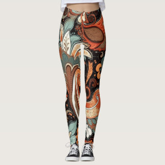 Snygg traditionell Abstrakt Art Leggings