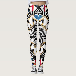 Snygg traditionell Abstrakt Art Leggings