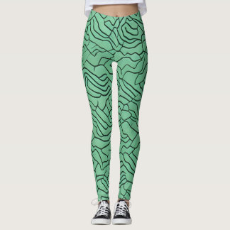 Snygg traditionell Abstrakt Art Leggings