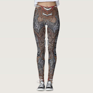 Snygg traditionell Abstrakt Art Leggings