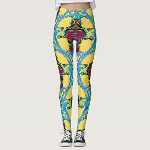 Snygg traditionell Abstrakt Art Leggings
