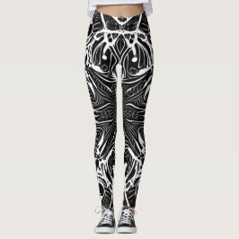 Snygg traditionell Abstrakt Art Leggings