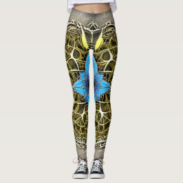 Snygg traditionell Abstrakt Art Leggings