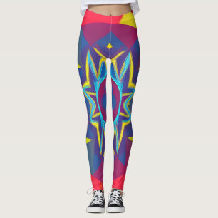 Snygg traditionell Abstrakt Art Leggings
