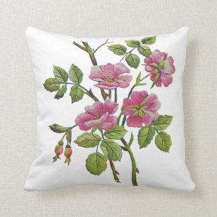 Snygg traditionell Jacobean Crewel Embroidery Kudde