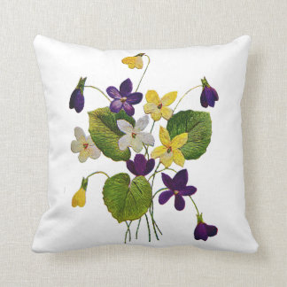 Snygg traditionell Jacobean Crewel Embroidery P Kudde