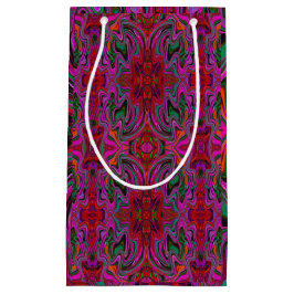 Snygg Trippy Magenta, Röd och Grön Vågig Mönster