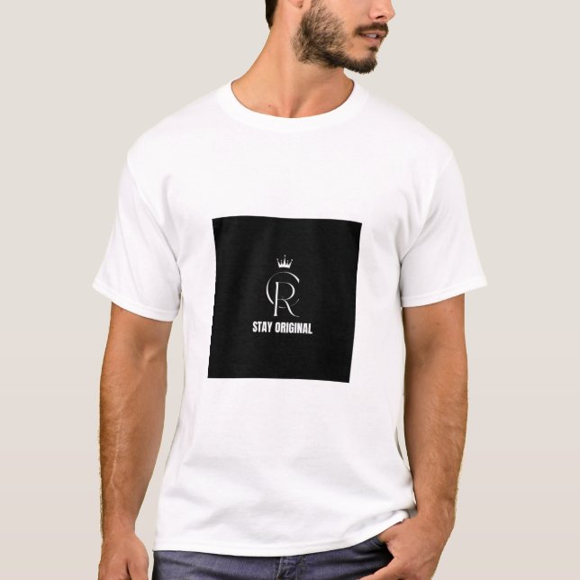 Snygg tryckt grafisk t-shirt (Framsida)