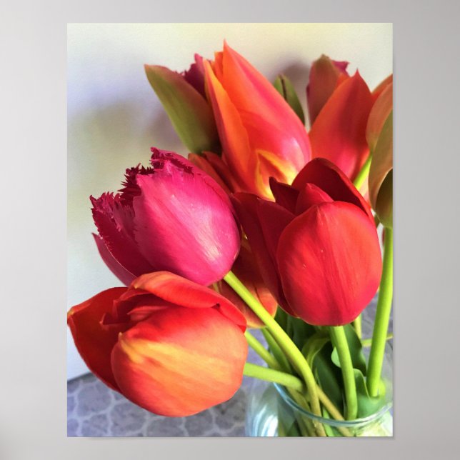 Snygg Tulip Bouquet Poster (Framsidan)