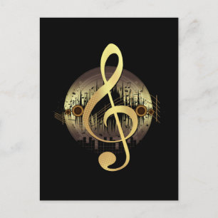 Snygg tunna - Guld Vykort