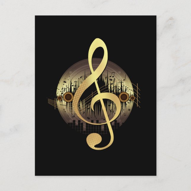 Snygg tunna - Guld Vykort (Framsida)