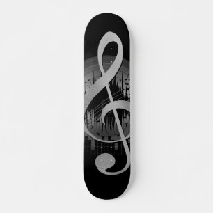 Snygg tunna - Silver Mini Skateboard Bräda 18,5 Cm
