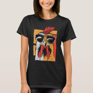 Snygg Tupp Som Bär Solglasögon Retro Vintage Chic T Shirt