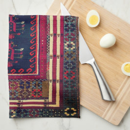 Snygg turkisk traditionell matta kökshandduk