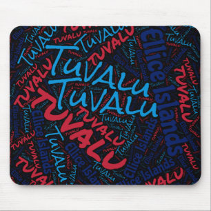 Snygg Tuvalu Flagga Patriotic Färg Musmatta