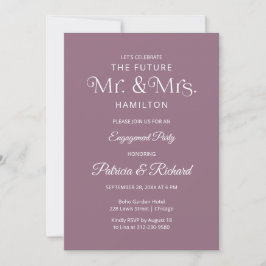 Snygg typografi engagemangspartaj invitation meddelande