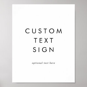 Snygg typografi Kort & presenter Anpassad text sky Poster