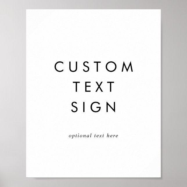 Snygg typografi Kort & presenter Anpassad text sky Poster (Framsidan)