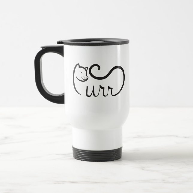 Snygg typografi SVART Resemugg (Vänster)