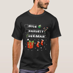 Snygg tysk Frohe Weihnachten Snö Us Deut T Shirt