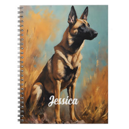 Snygg tysk Malinois Anteckningsbok