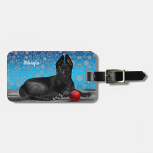 Snygg tysk Shepherd Puppy     Bagagebricka