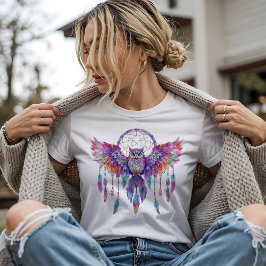 Snygg Uggla Dream Catcher T Shirt