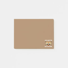Snygg Ugglakonst För Män Kvinnor Nattaktiv Fågel D Post-it Block