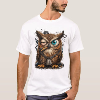 Snygg Ugglastreetwear T-shirt – Urban Stildesign