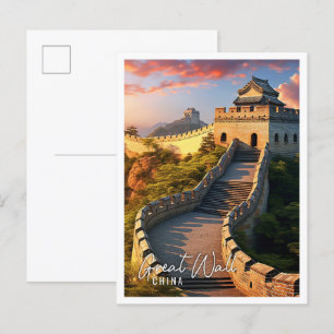 Snygg Underbar China Vykort