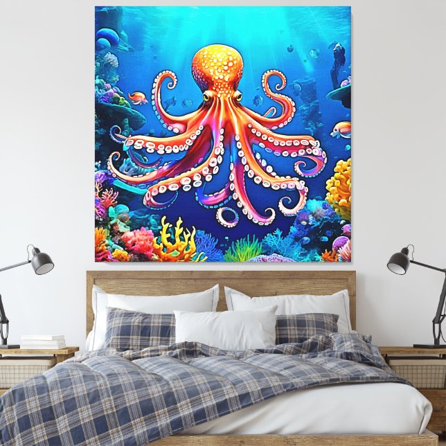Snygg undervattensatus canvastryck (Insitu (sovrum))