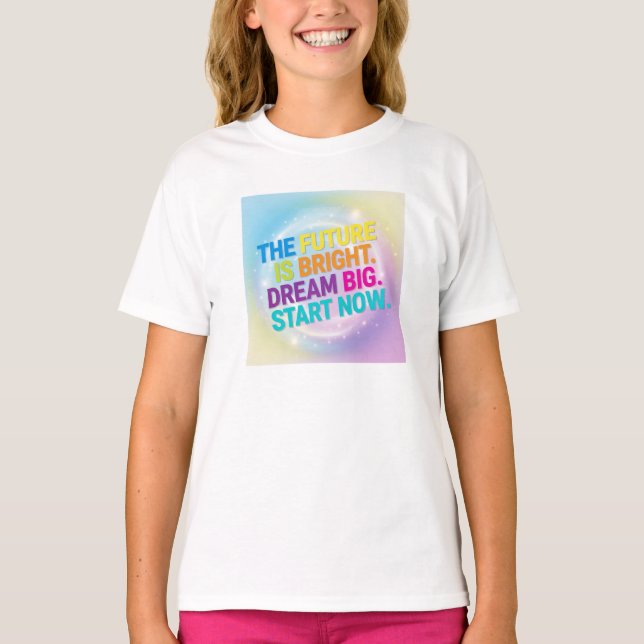 Snygg ungdoms medium grafisk t-shirt (Framsida)