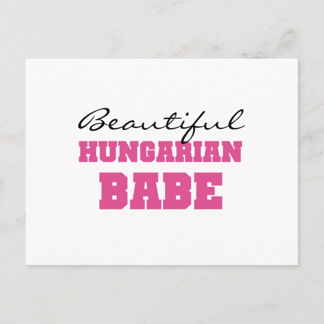 Snygg ungersk Babe Vykort (Framsida)